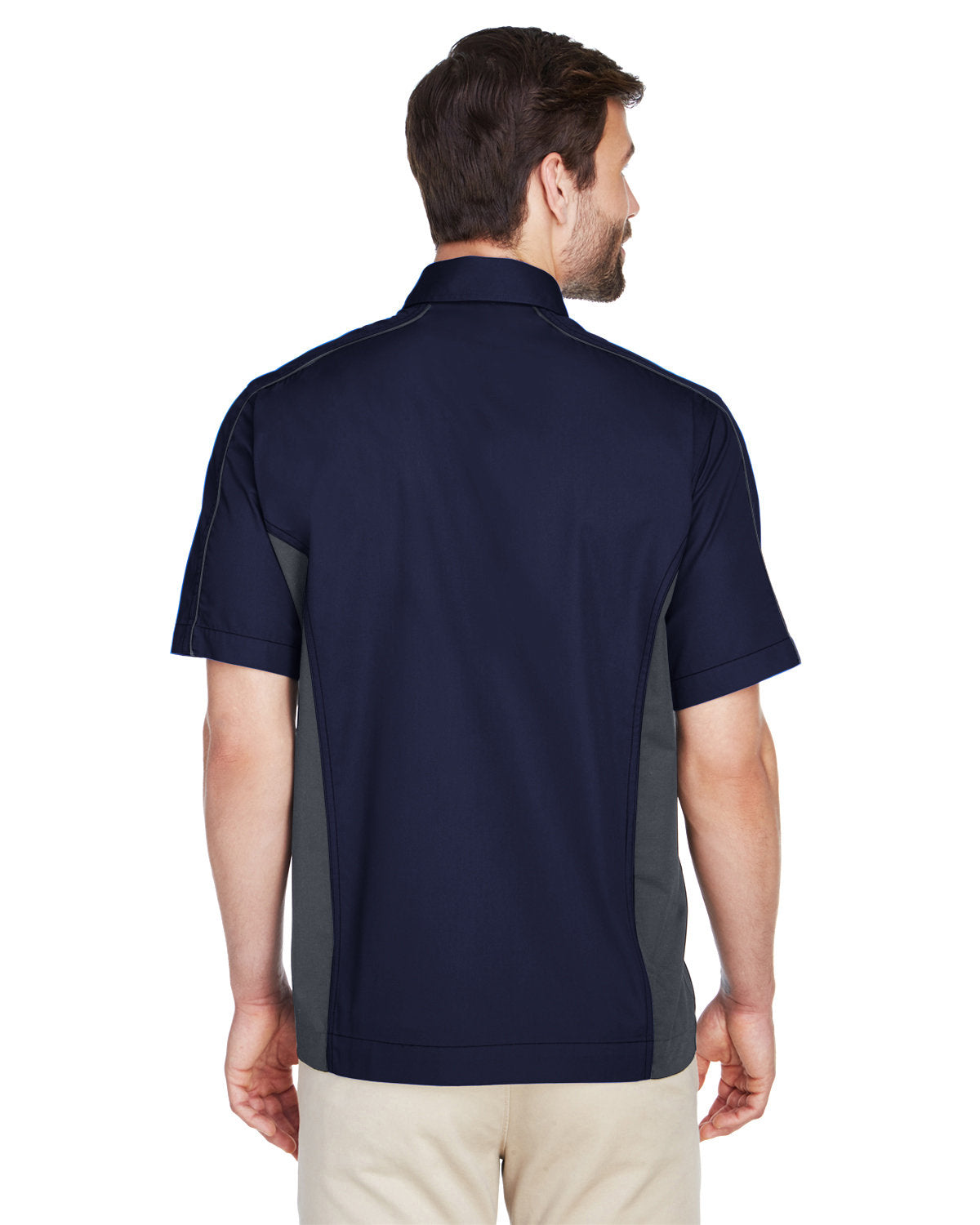 North End Men's Tall Fuse Colorblock Twill Shirt North End