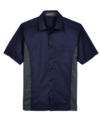 North End Men's Tall Fuse Colorblock Twill Shirt