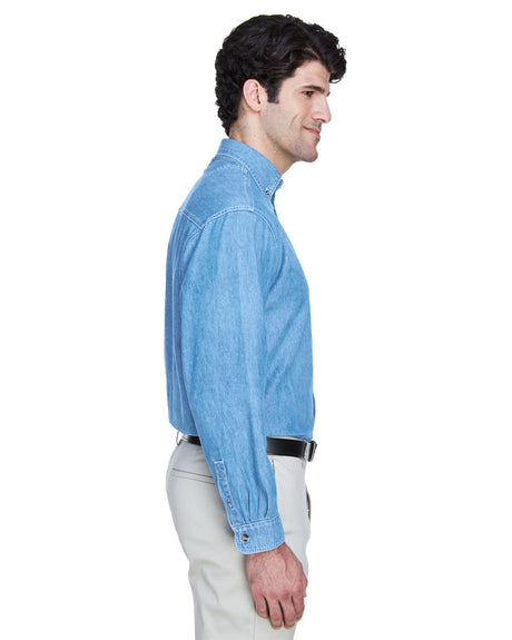 UltraClub Men's Cypress Denim with Pocket UltraClub
