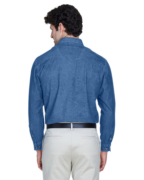 UltraClub Men's Cypress Denim with Pocket UltraClub