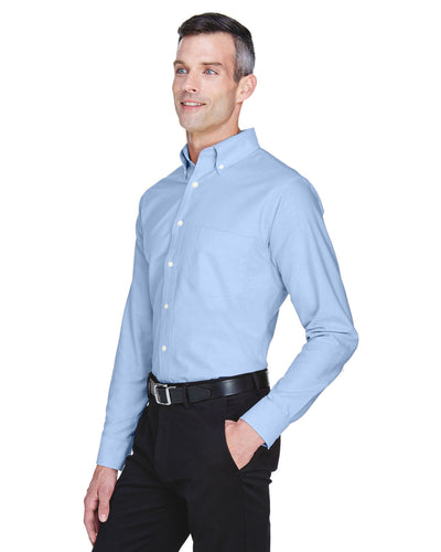 UltraClub Men's Tall Classic Wrinkle-Resistant Long-Sleeve Oxford