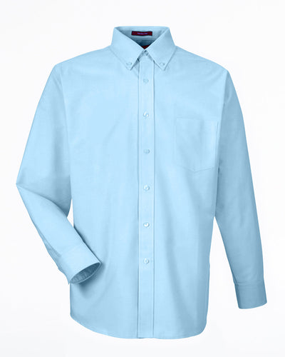 UltraClub Men's Tall Classic Wrinkle-Resistant Long-Sleeve Oxford