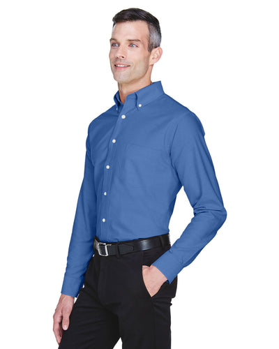 UltraClub Men's Tall Classic Wrinkle-Resistant Long-Sleeve Oxford