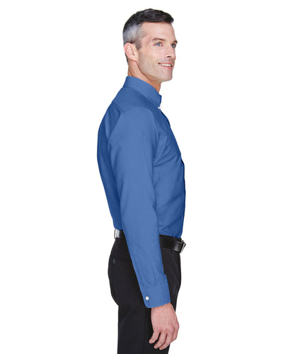 UltraClub Men's Tall Classic Wrinkle-Resistant Long-Sleeve Oxford