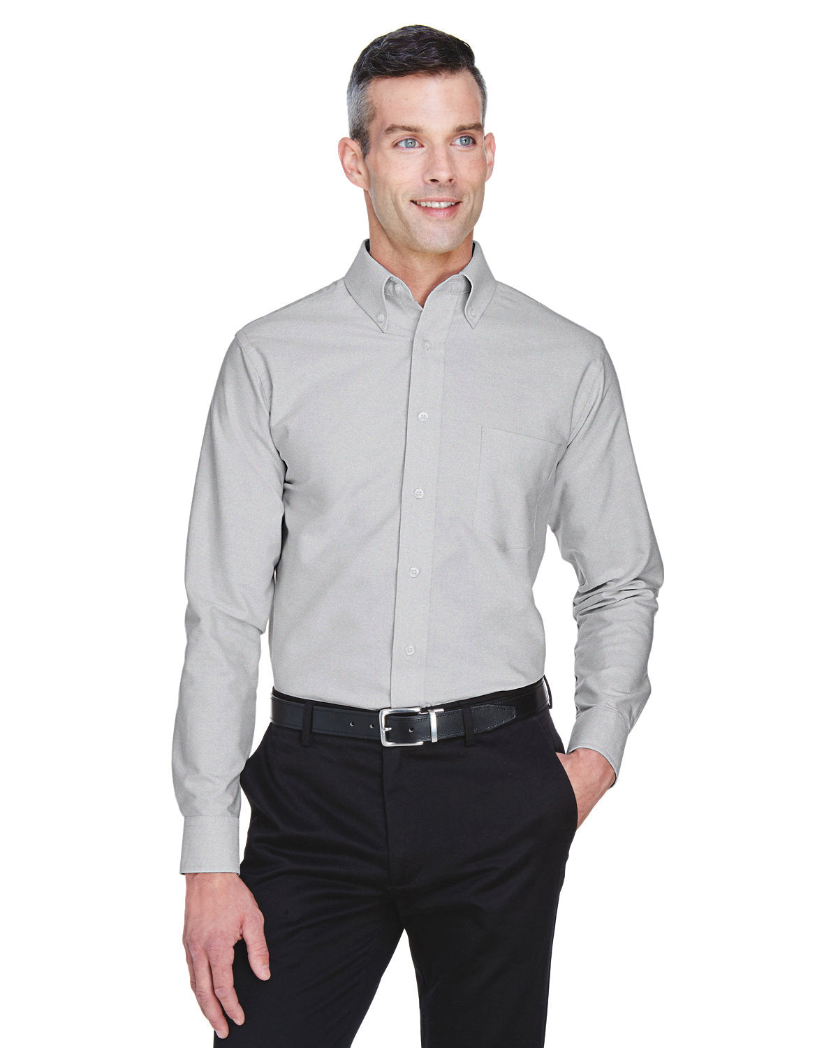 UltraClub Men's Tall Classic Wrinkle-Resistant Long-Sleeve Oxford UltraClub