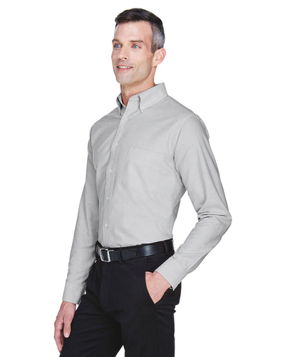 UltraClub Men's Tall Classic Wrinkle-Resistant Long-Sleeve Oxford