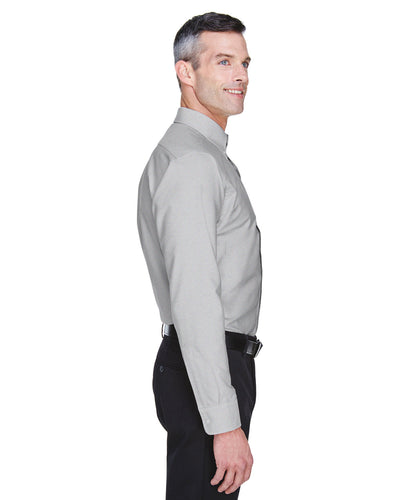 UltraClub Men's Tall Classic Wrinkle-Resistant Long-Sleeve Oxford
