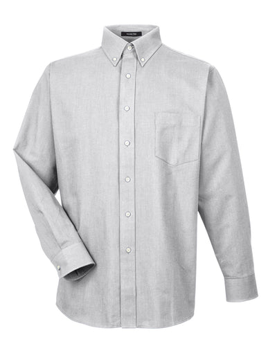 UltraClub Men's Tall Classic Wrinkle-Resistant Long-Sleeve Oxford