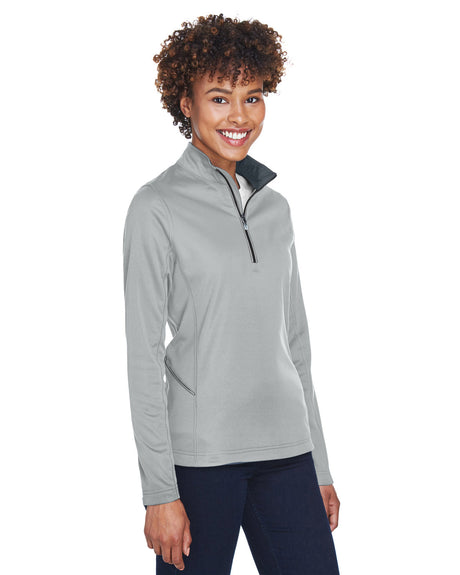 UltraClub Ladies' Cool & Dry Sport Quarter-Zip Pullover UltraClub