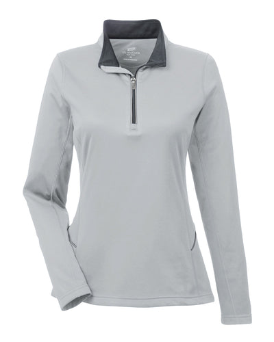 UltraClub Ladies' Cool & Dry Sport Quarter-Zip Pullover