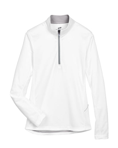 UltraClub Ladies' Cool & Dry Sport Quarter-Zip Pullover