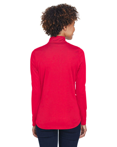 UltraClub Ladies' Cool & Dry Sport Quarter-Zip Pullover