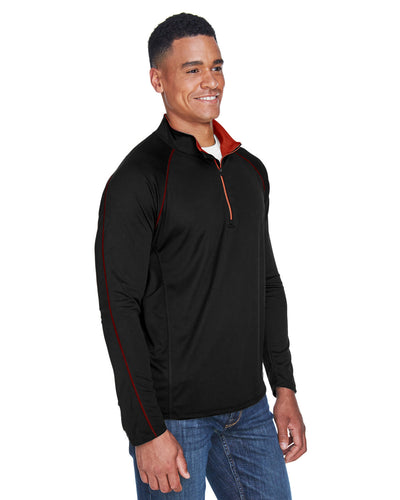 North End Men's Radar Quarter-Zip Performance Long-Sleeve Top
