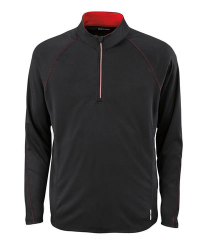 North End Men's Radar Quarter-Zip Performance Long-Sleeve Top