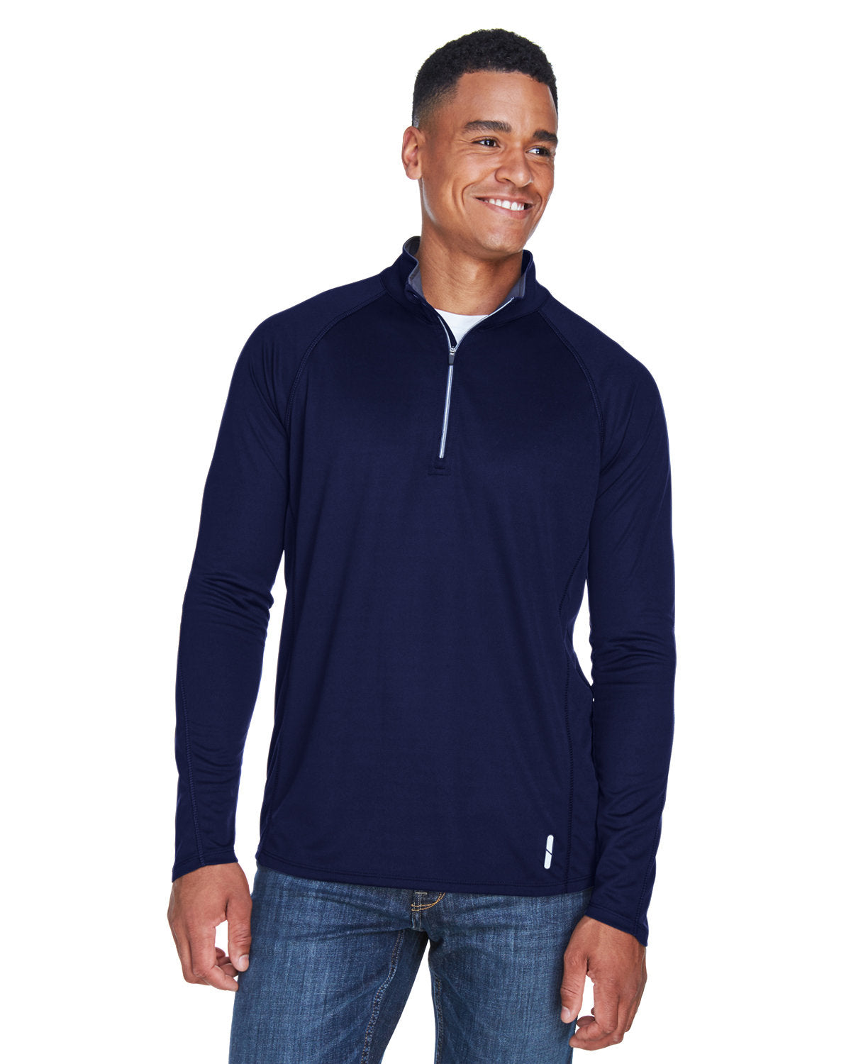 North End Men's Radar Quarter-Zip Performance Long-Sleeve Top North End