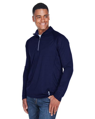 North End Men's Radar Quarter-Zip Performance Long-Sleeve Top