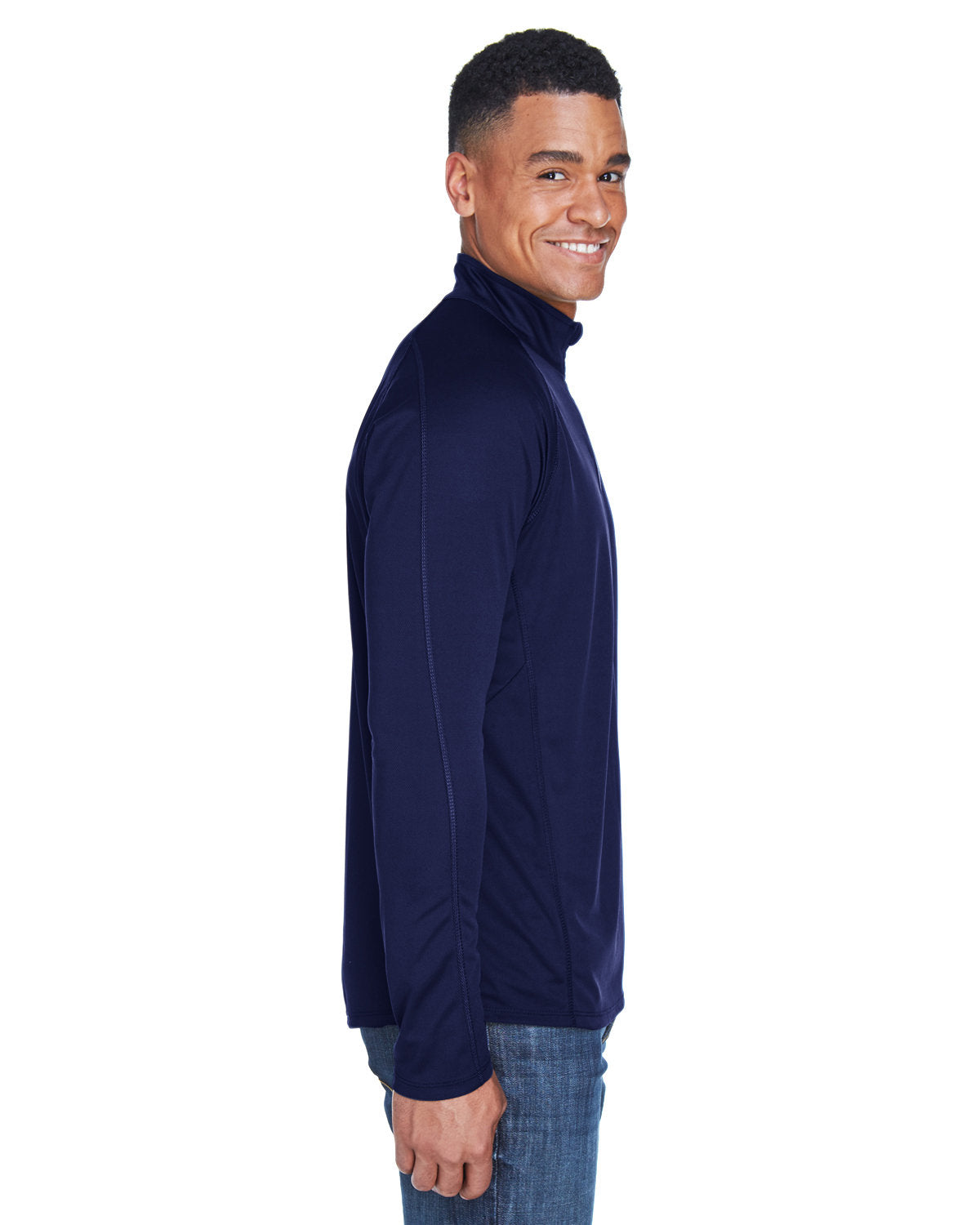 North End Men's Radar Quarter-Zip Performance Long-Sleeve Top North End