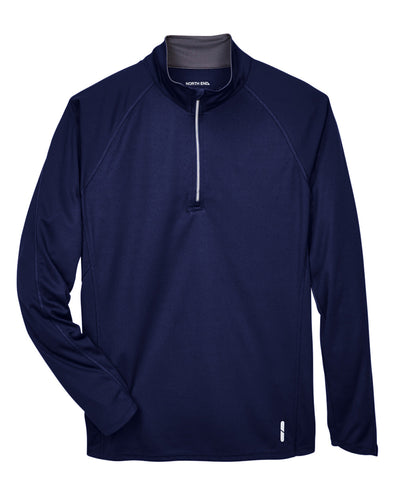 North End Men's Radar Quarter-Zip Performance Long-Sleeve Top