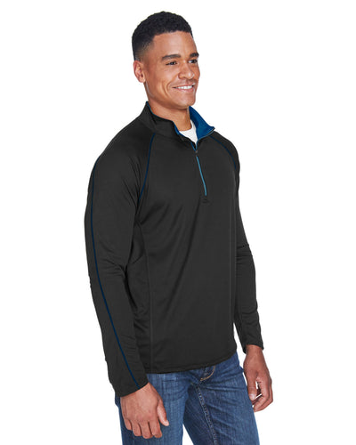 North End Men's Radar Quarter-Zip Performance Long-Sleeve Top