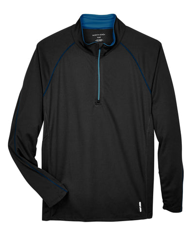 North End Men's Radar Quarter-Zip Performance Long-Sleeve Top