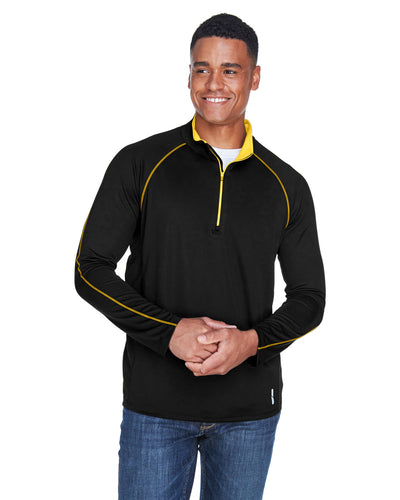 North End Men's Radar Quarter-Zip Performance Long-Sleeve Top