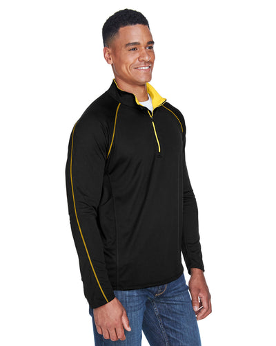 North End Men's Radar Quarter-Zip Performance Long-Sleeve Top