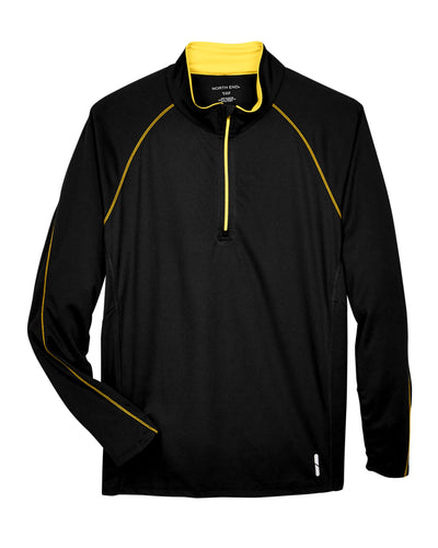 North End Men's Radar Quarter-Zip Performance Long-Sleeve Top