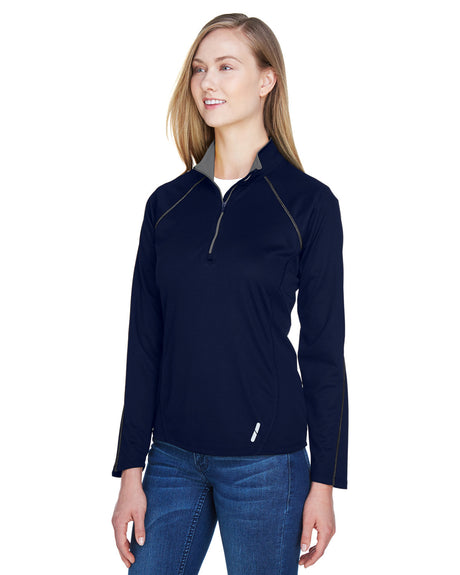 North End Ladies' Radar Quarter-Zip Performance Long-Sleeve Top North End