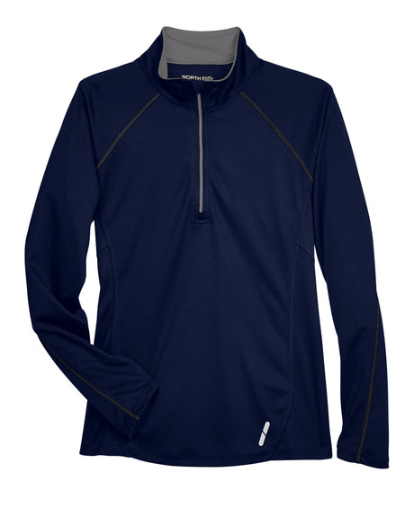 North End Ladies' Radar Quarter-Zip Performance Long-Sleeve Top North End