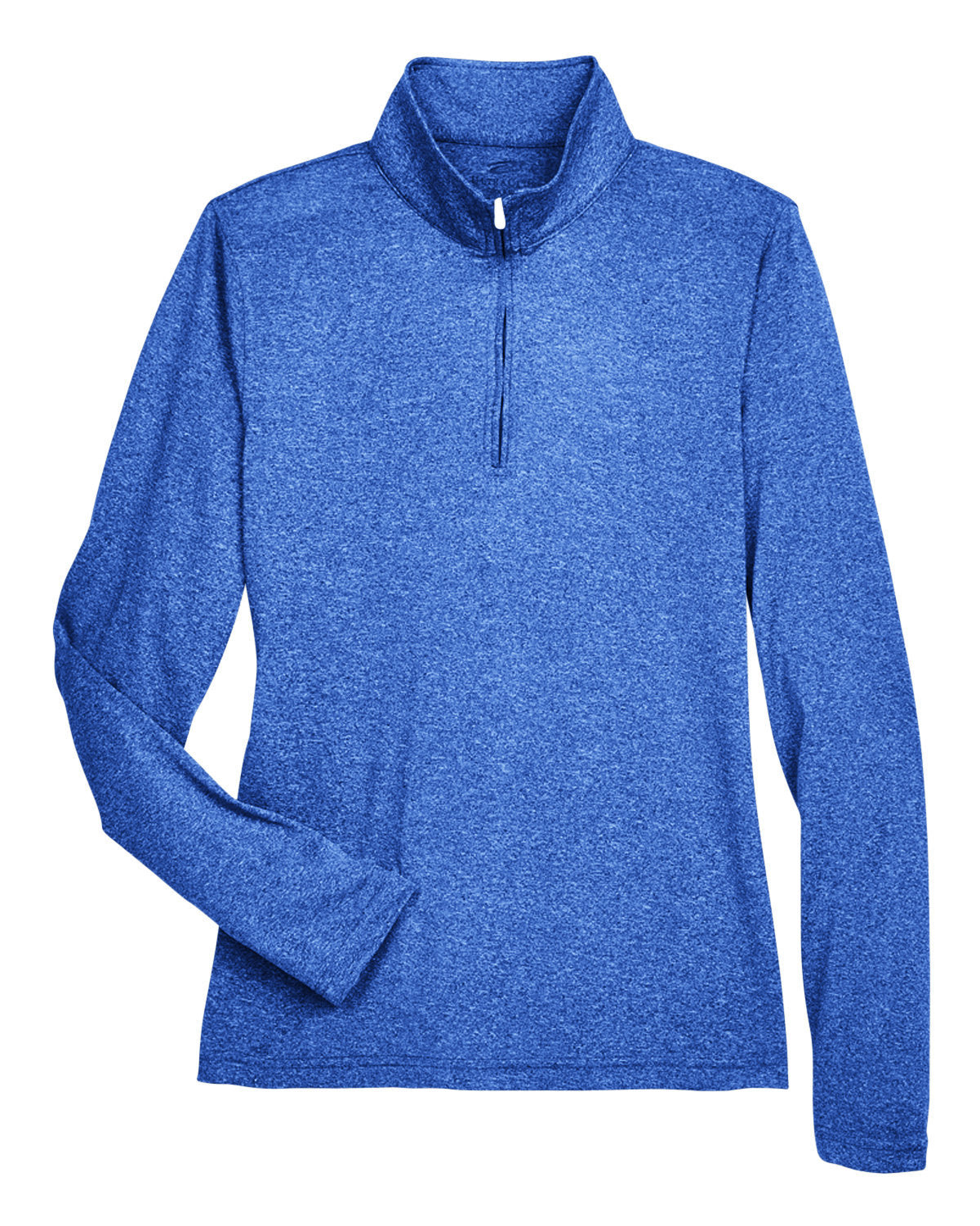 UltraClub Ladies' Cool & Dry Heathered Performance Quarter-Zip UltraClub