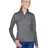 UltraClub Ladies' Cool & Dry Heathered Performance Quarter-Zip UltraClub