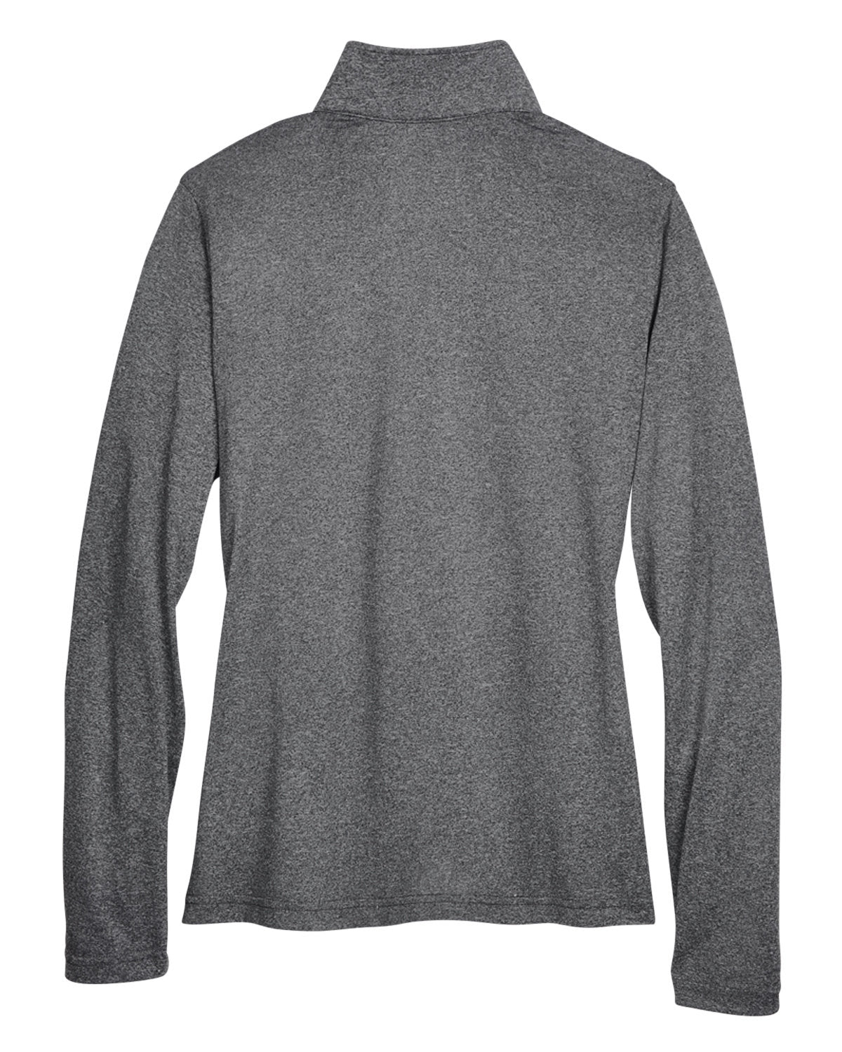 UltraClub Ladies' Cool & Dry Heathered Performance Quarter-Zip UltraClub