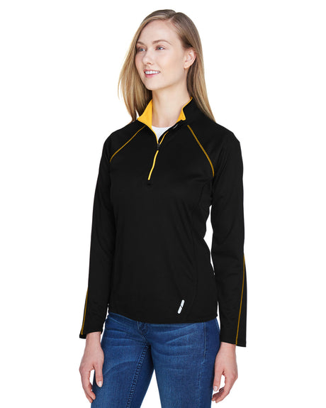 North End Ladies' Radar Quarter-Zip Performance Long-Sleeve Top North End