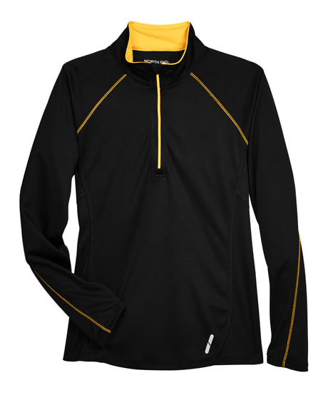 North End Ladies' Radar Quarter-Zip Performance Long-Sleeve Top North End