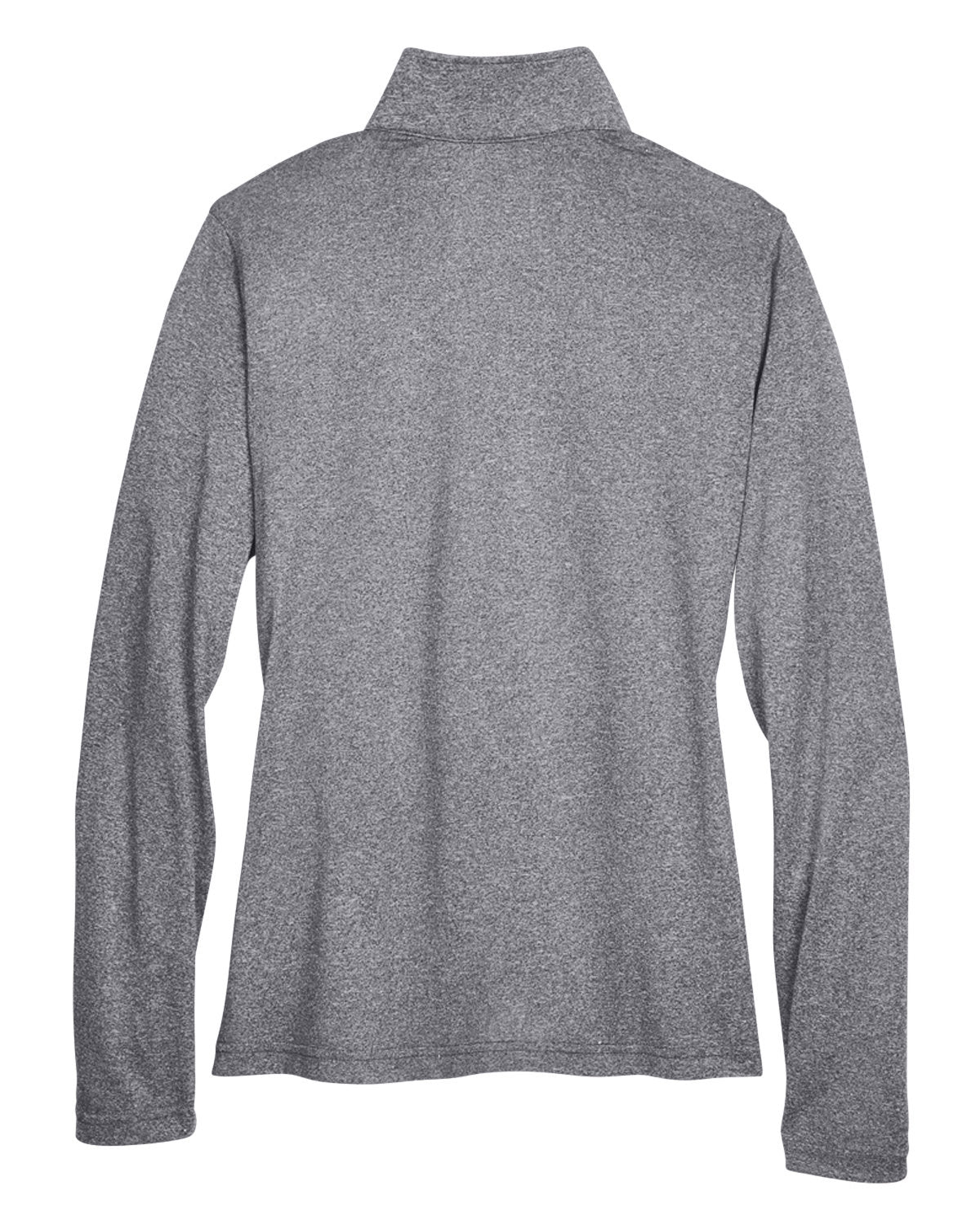 UltraClub Ladies' Cool & Dry Heathered Performance Quarter-Zip UltraClub