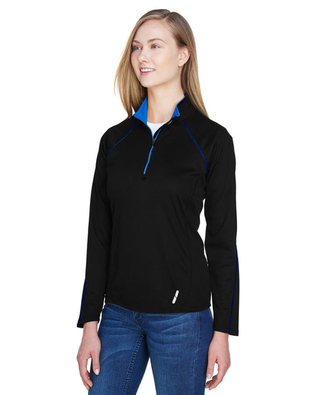 North End Ladies' Radar Quarter-Zip Performance Long-Sleeve Top North End