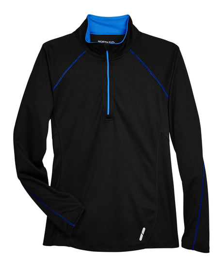 North End Ladies' Radar Quarter-Zip Performance Long-Sleeve Top North End
