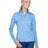 UltraClub Ladies' Cool & Dry Heathered Performance Quarter-Zip UltraClub