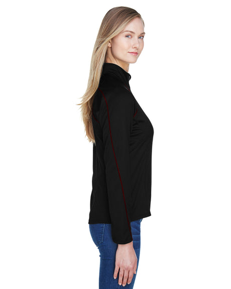 North End Ladies' Radar Quarter-Zip Performance Long-Sleeve Top North End