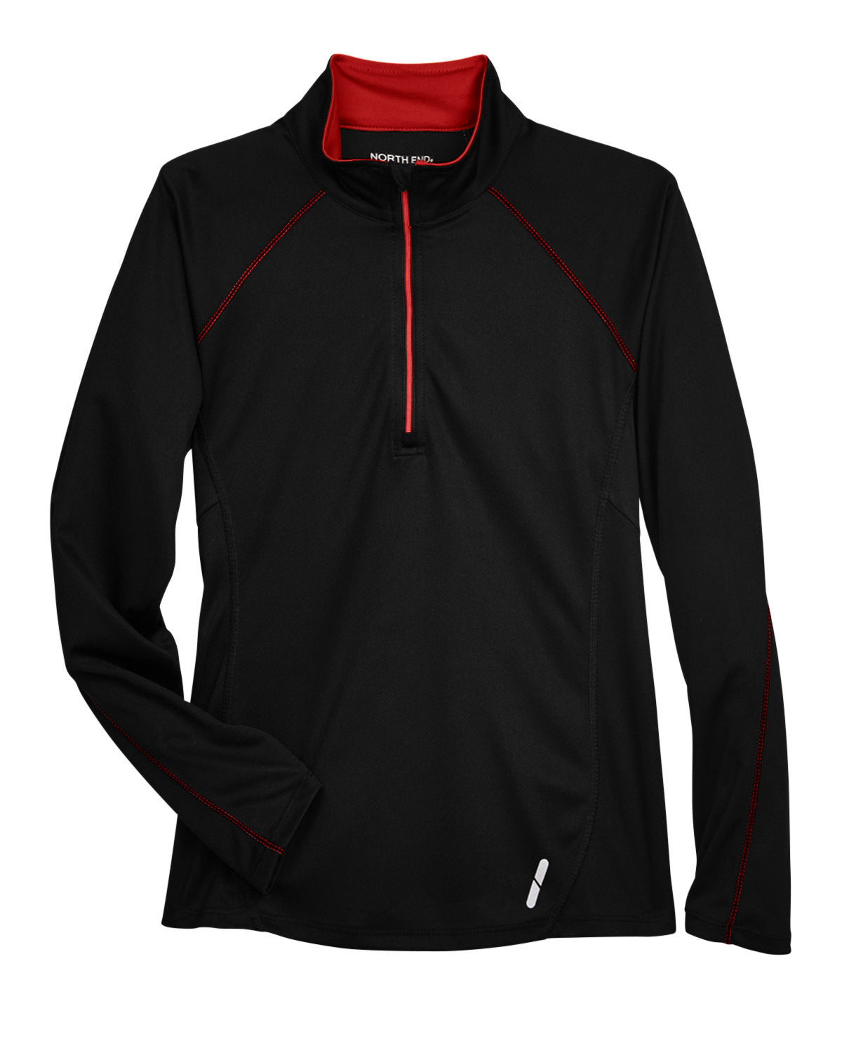 North End Ladies' Radar Quarter-Zip Performance Long-Sleeve Top North End