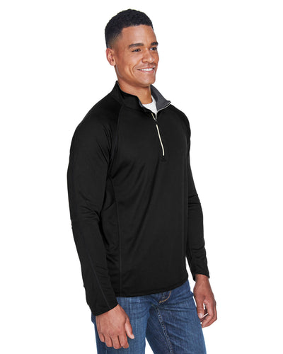 North End Men's Radar Quarter-Zip Performance Long-Sleeve Top