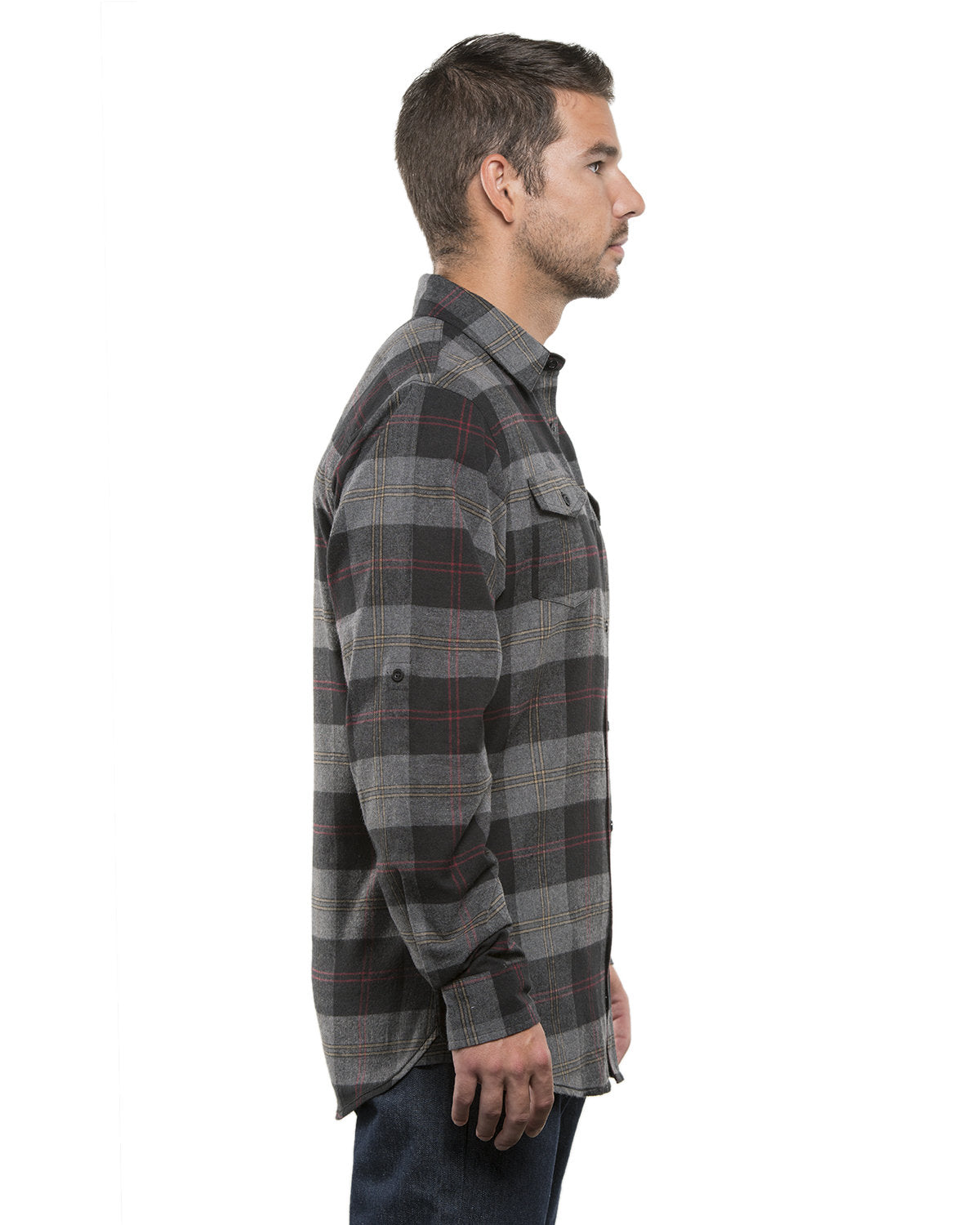 Burnside Men's Plaid Flannel Shirt Burnside