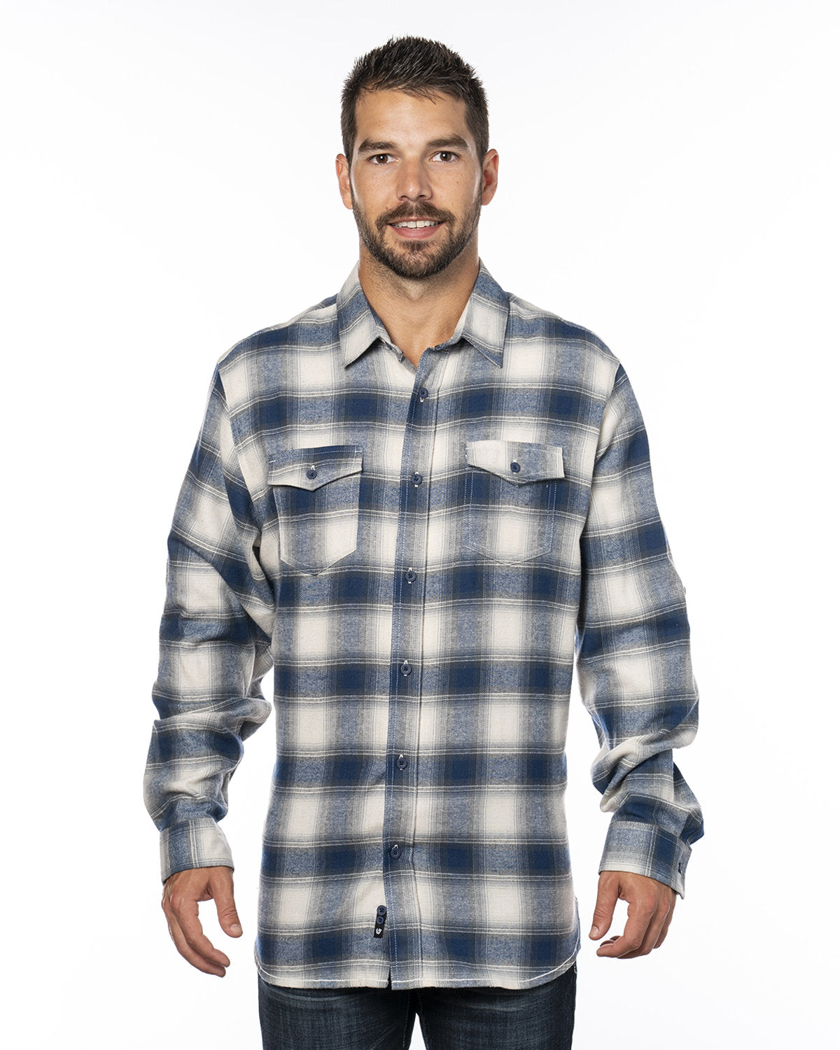 Burnside Men's Plaid Flannel Shirt Burnside