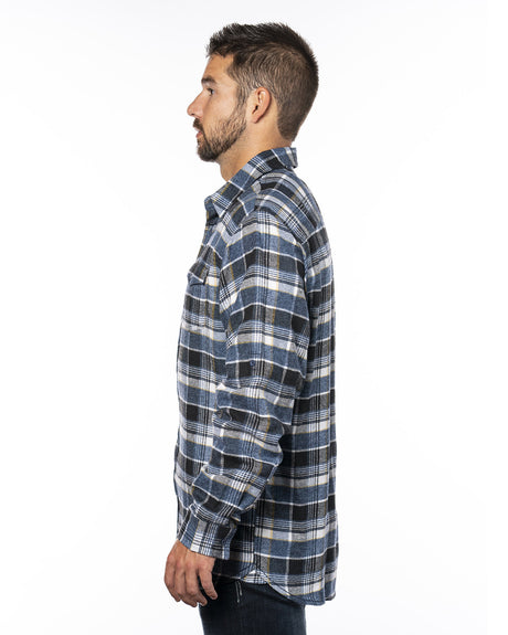 Burnside Men's Plaid Flannel Shirt Burnside