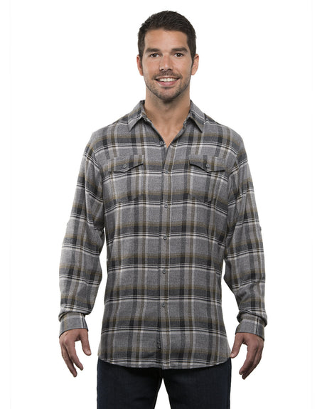 Burnside Men's Plaid Flannel Shirt Burnside