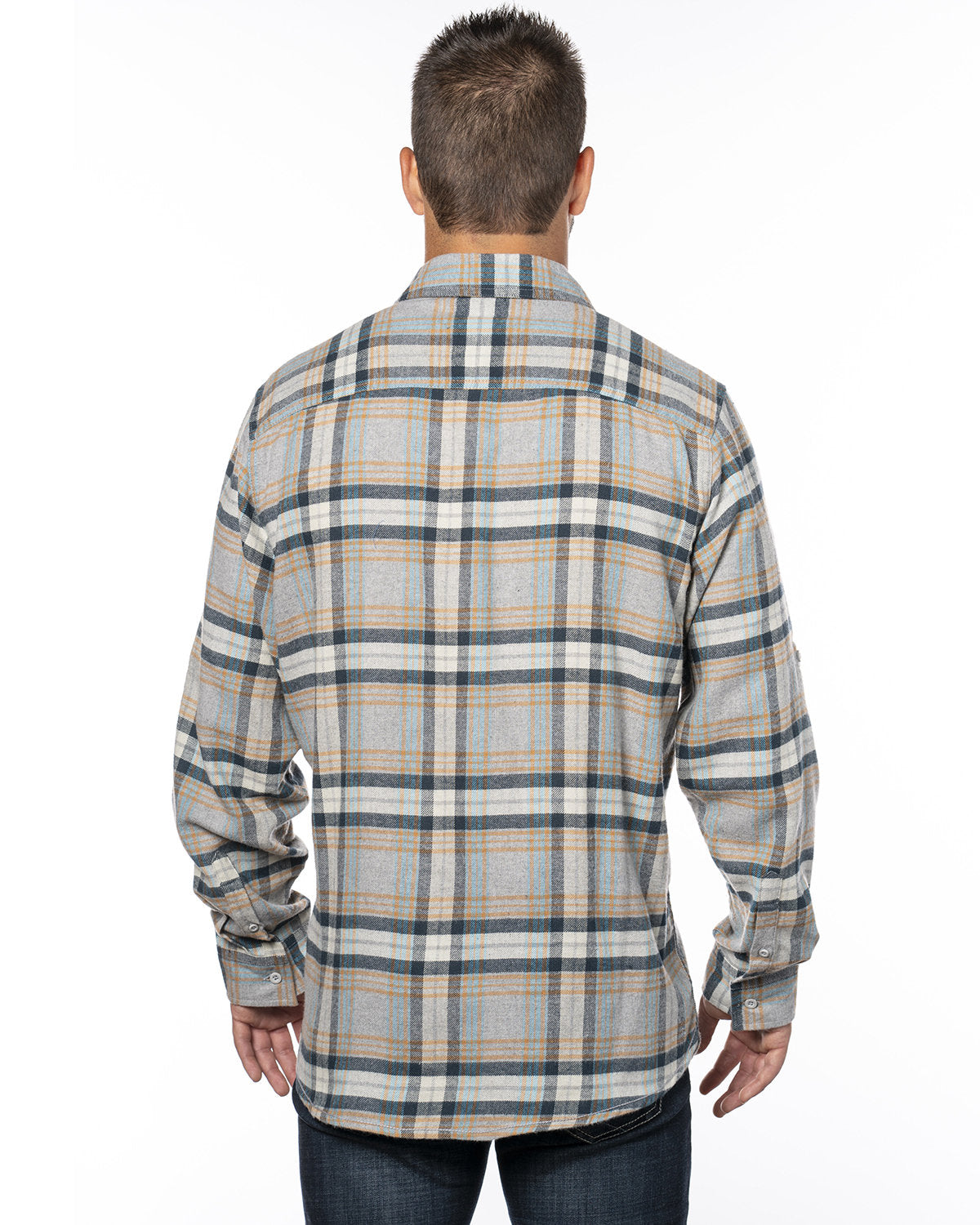 Burnside Men's Plaid Flannel Shirt Burnside