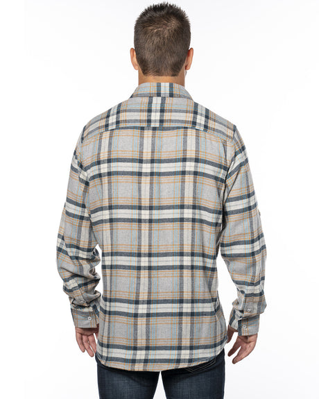 Burnside Men's Plaid Flannel Shirt Burnside