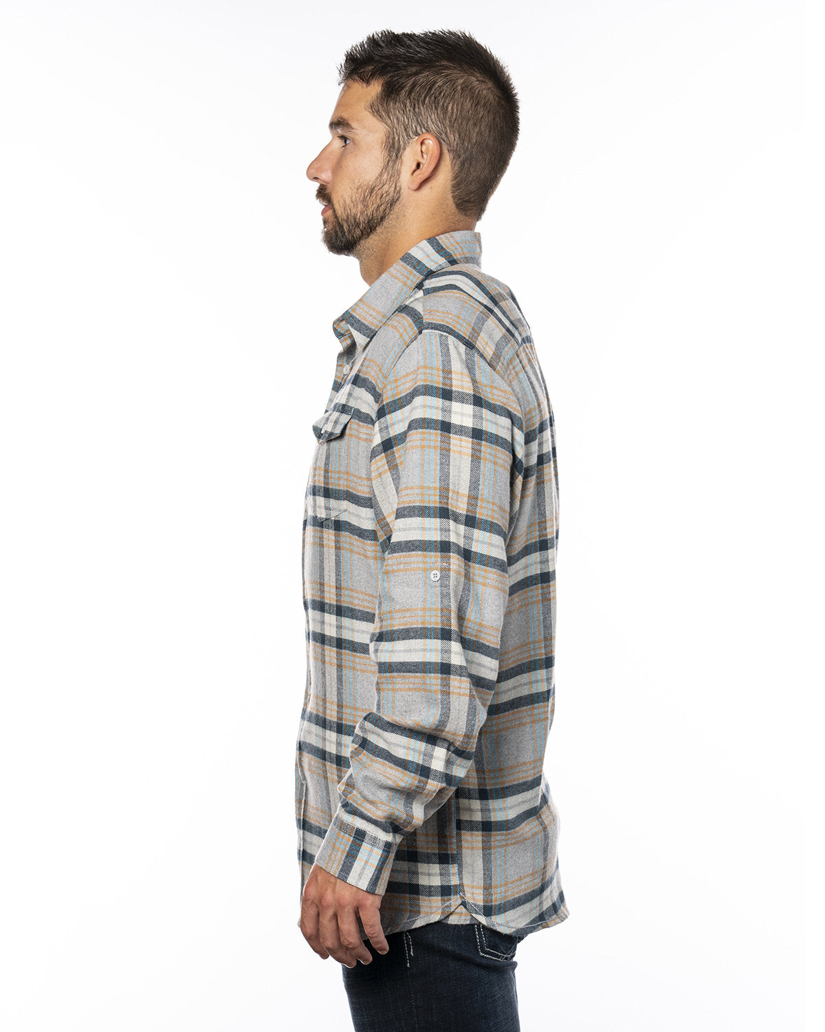 Burnside Men's Plaid Flannel Shirt Burnside