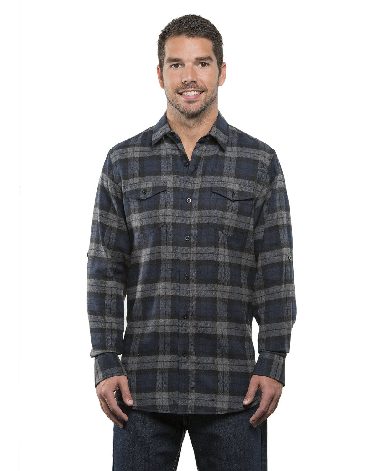 Burnside Men's Plaid Flannel Shirt Burnside