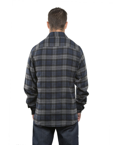Burnside Men's Plaid Flannel Shirt Burnside